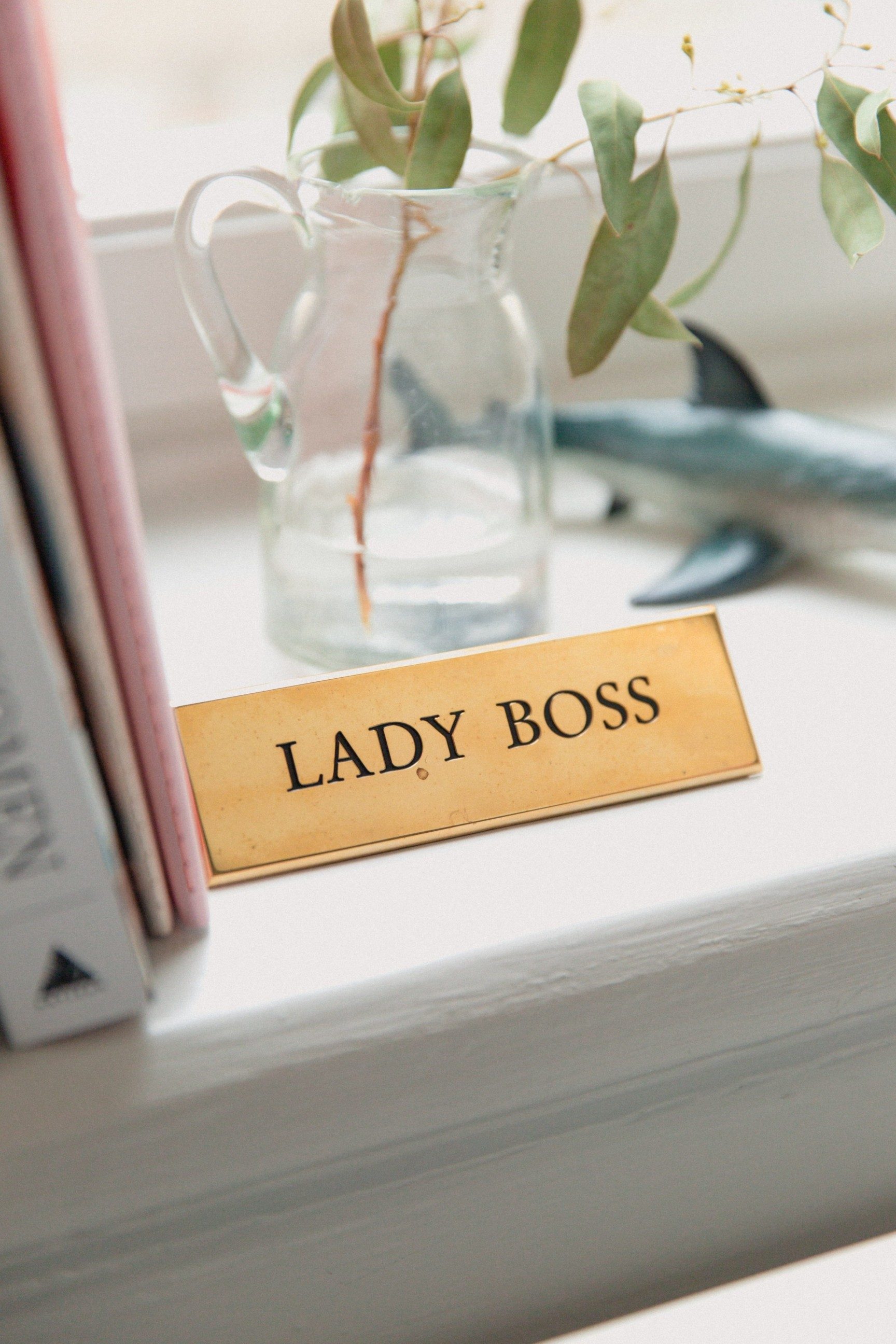 Giving lady bosses a helping hand